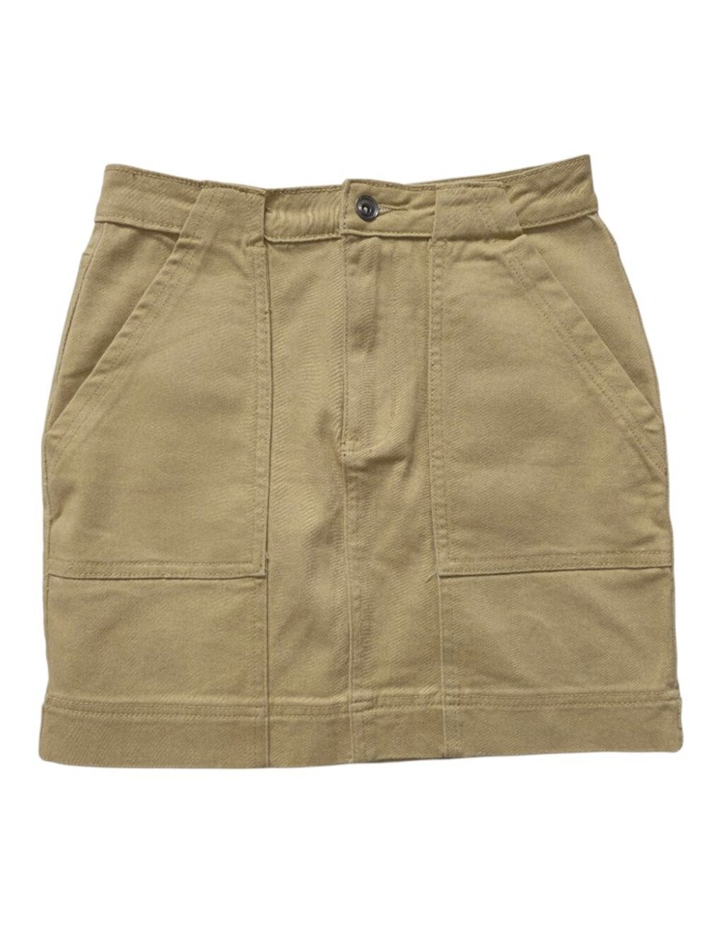 NWT TAN MINI STRETCH SKIRT SIZE 0